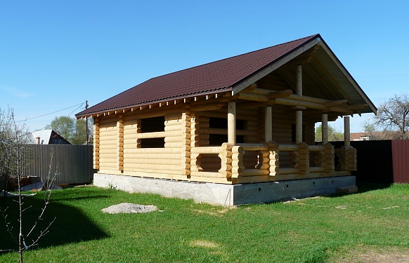 Построенный домСтроительство бани в деревне Дубнево
