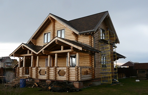 Построенный домДеревянный дом в деревне Гурьево, Серпуховский район
